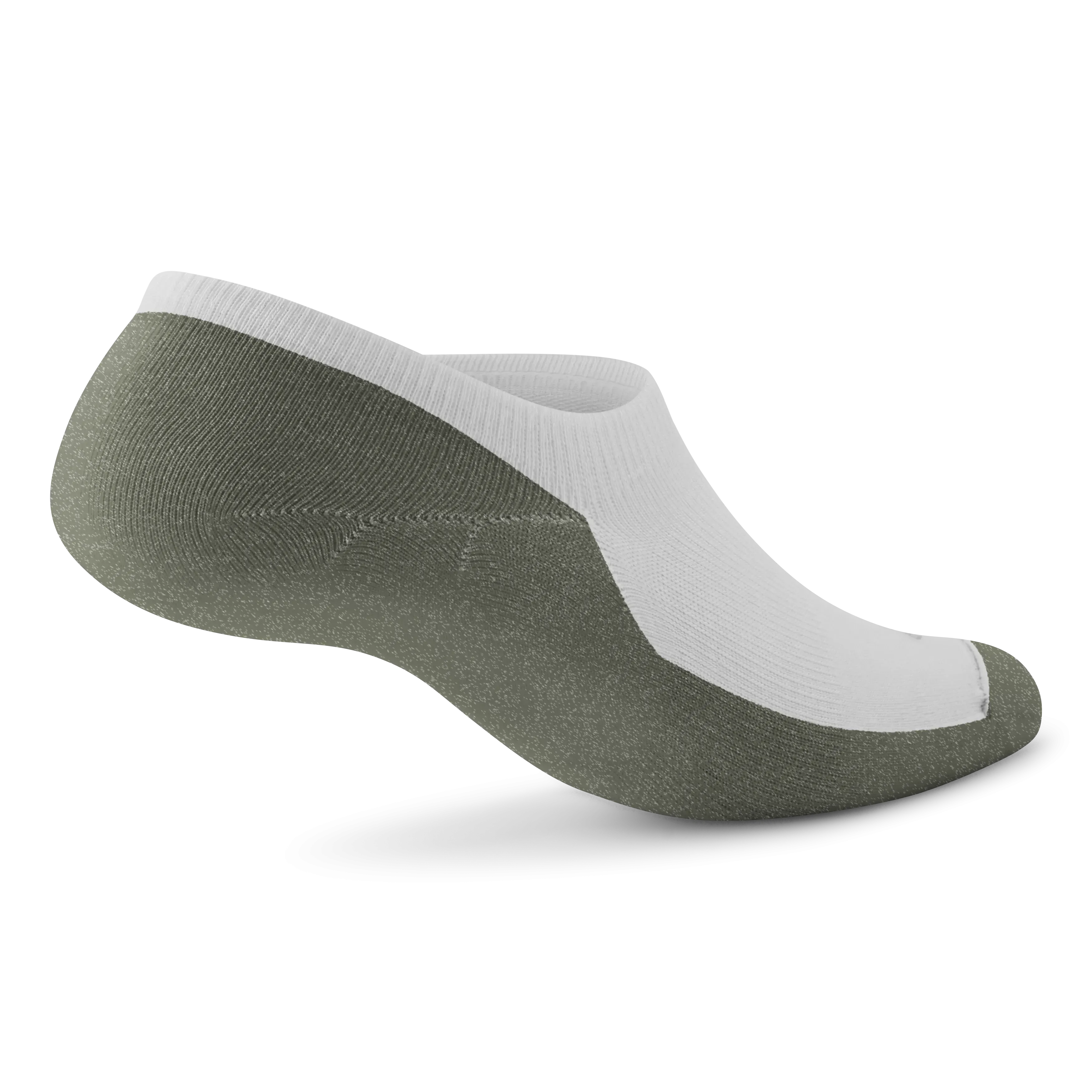 Allbirds Anytime No Show Sock – Blizzard/Thunder Green 45244881